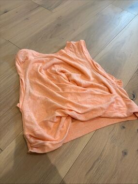 Free People Movement Lightweight Cropped Twist Peach Tank Top